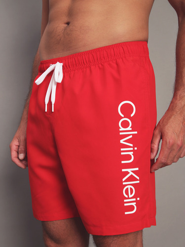 Traje De Baño Core Solids Rojo Calvin Klein