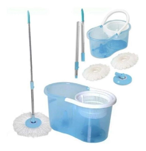 Esfregão Balde Perfect Mop Pro Giratório 360 C/2refis 7l