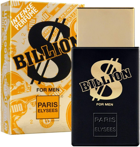 Imagem 1 de 5 de Billion 100 Ml Perfume Masculino Paris Elysees Original Edt