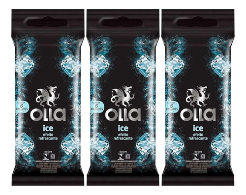 Preservativo Olla Ice Efeito Refrescante Camisinha 18 Unid