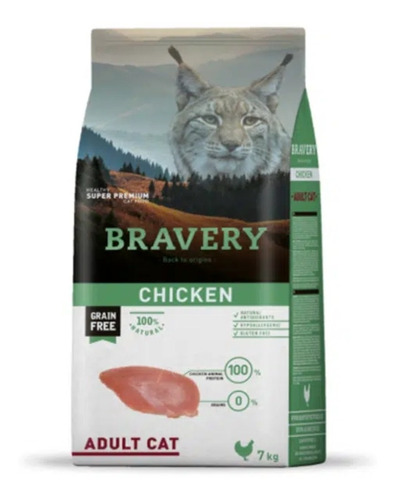 Bravery Pollo Adulto Cat 7 Kg