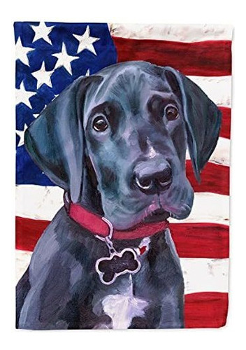 Bandera Eeuu Caroline's Treasures Lh9544gf Black Great Dane 