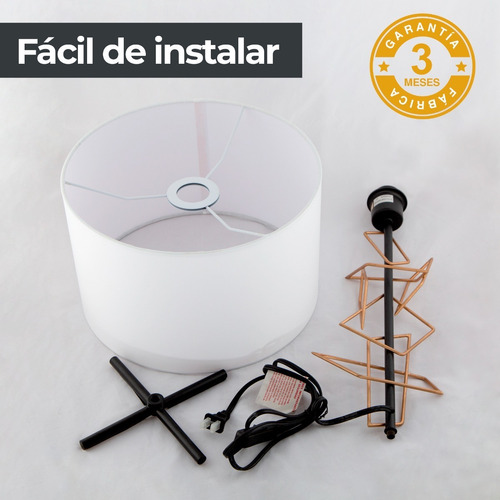 Lámpara De Mesa Moderna Negro Matte E26 60w 1 Luz