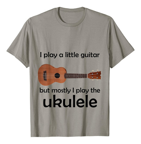 Imagen 1 de 1 de Funny Ukelele Pun Camiseta  Little Guitarra Niño 12