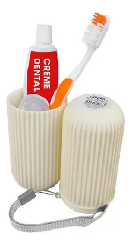 Estojo Porta Escova E Pasta De Dente Viagem Bolsa Multiuso