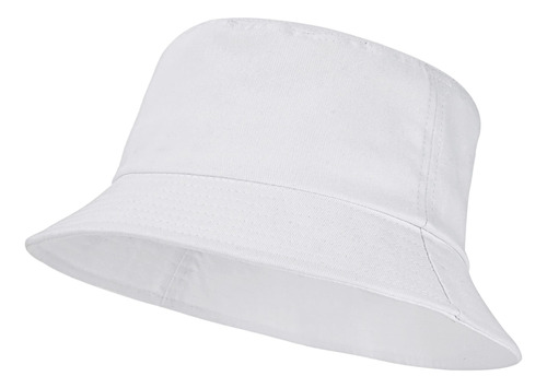 Sombrero De Pescador Plegable De Algodón De Color Sólido