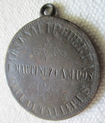 Antigua Medalla Militar Argentina 1896