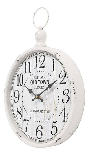 Reloj De Pared Redondo Retro. Estilo Antiguo Vintage Bl...