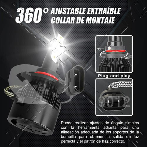 9012 Kit Faros Led Para 2011 2012 2013 14 2015 Chrysler 300