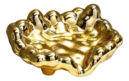 Jabón De Almacenamiento De Estante De Drenaje De Dorado
