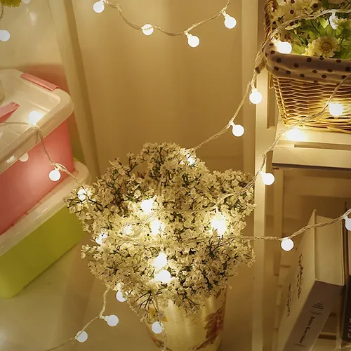 Cadena De Luz Led Decoración Romántica 6 Mts 40 Bombillos
