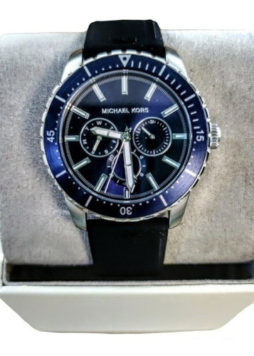 Reloj Michael Kors Cunningham Multifunción Hombre Azul Acero