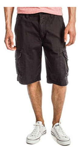 Unionbay Reuben Cargo Short De Sarga De Algodón Lavable Para