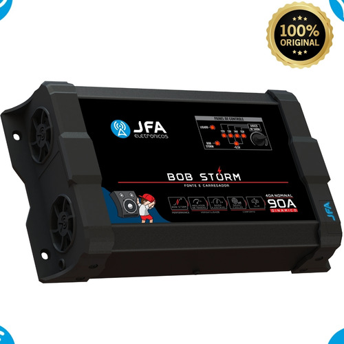 Fonte Jfa 90 Amperes Som Altomotivo Caixa Bob Promoçao Black