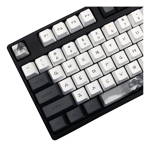 Molgria Ink Lotus Keycaps, 140 Juegos De Teclas Personalizad