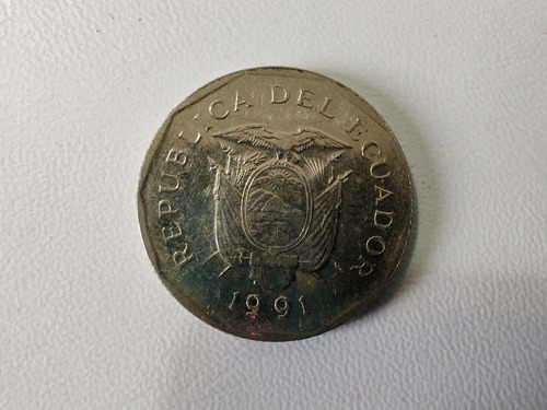 Moneda Ecuador 10 Sucres 1991 Venus De Valdivia (&312 (Usado)