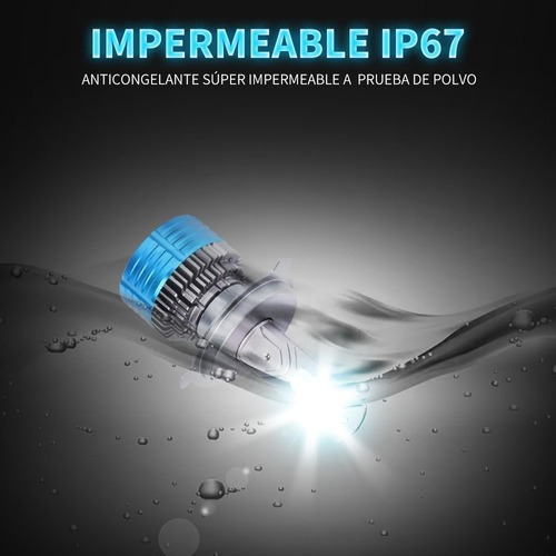 2 Bombillas Led H4 16000lm 80w Luz De Coche