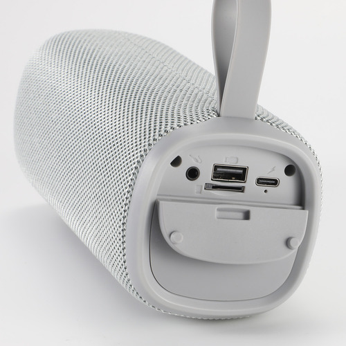 Bocina Bluetooth Portátil Usb Micro Sd Auxiliar Recargable Color Gris