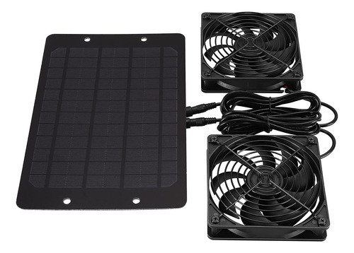 Kit Ventilador Panel Solar 10 W Y12 V Alimentado Energia M