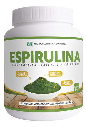 Espirulina Pura 500 Grs