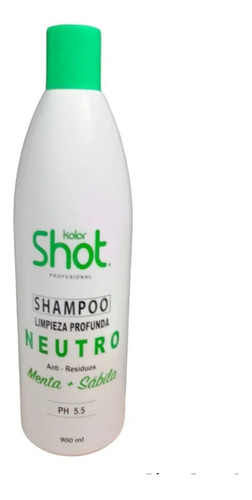Kolor Shot Shampoo Neutro Menta Y Sábila 900ml
