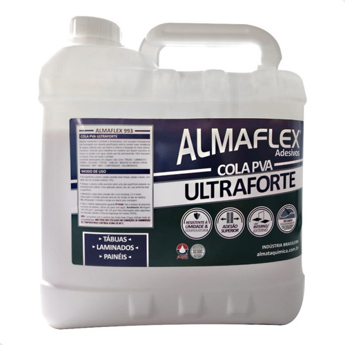 Cola Líquido Almaflex Ultraforte 993 de 5kg - Transparente