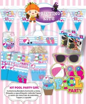 Comprar 2x1 Kit Imprimible Pool Party, Fiesta Infantil Cumpleaños