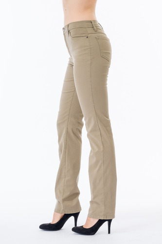 Pantalón Scandia Gabardina Recto Cintura Tallas Extras