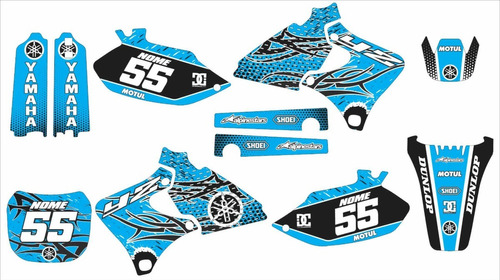 Adesivo Compatível Com Moto Cross Yz 250 400 426f 20mm Lm141