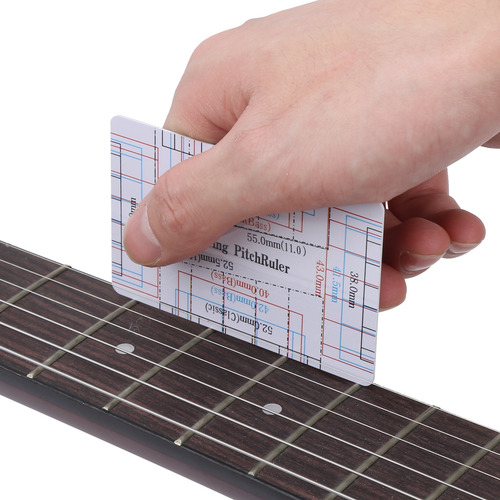Guitarra Ruler Neck Straight Edge String Action Fret Rocker