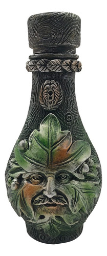 Fragancia Rellenable Antigua De Botella Vacía De Bronce Retr