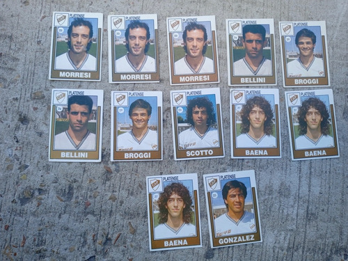 Lote De 12 Figuritas Fútbol Argentino '92 Platense