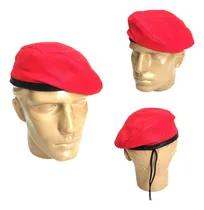 Comprar Kit 3 Boina Tática Estilo Militar Tecido Vermelha Ajustável