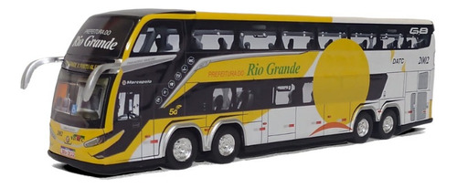 Miniatura Ônibus Prefeitura Do Rio Grande G8 30cm