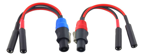 Wjstn-051 Speak-on 4-pole To Dual Rca Break Out Splitter ...