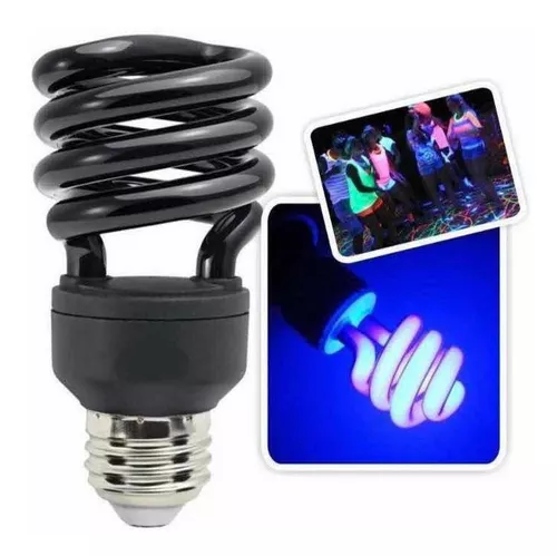 ⭐ Bombillos de Luz Ultra Violeta UV Luz Negra 20w Para Fiestas Voltaje 110V  Color de Luz UltraVioleta