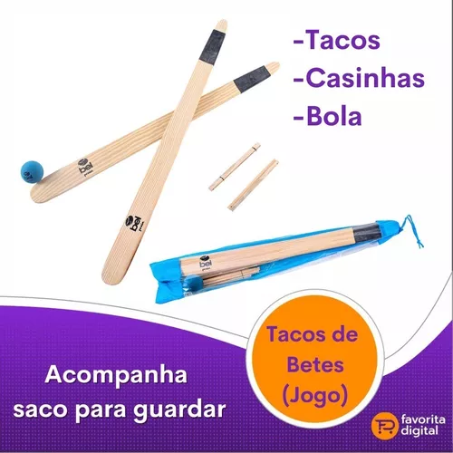 Brinquedos Educativos Jogo De Bets - 2 Tacos E Bola Esporte