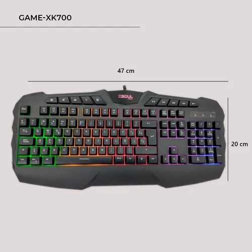 Teclado Gamer Soul Xk700 Rgb Ingles