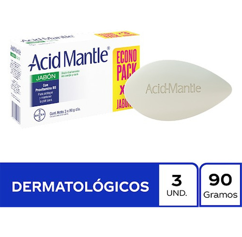 Barras De Jabón Acid-mantle Provitamina B5 - 3 Barras De90g