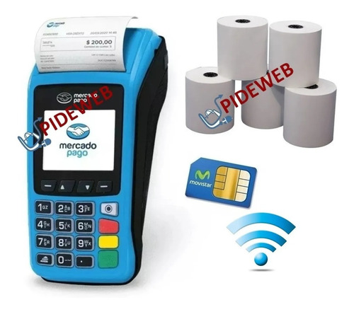 Mercado Pago Point Plus C/chip Celular + Impresora Posnet
