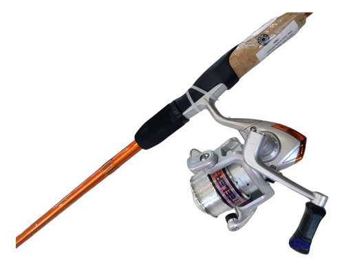 Combo Spinning Okuma Steeler Xp Caña 195cm 2tr Reel 2000 Color Naranja