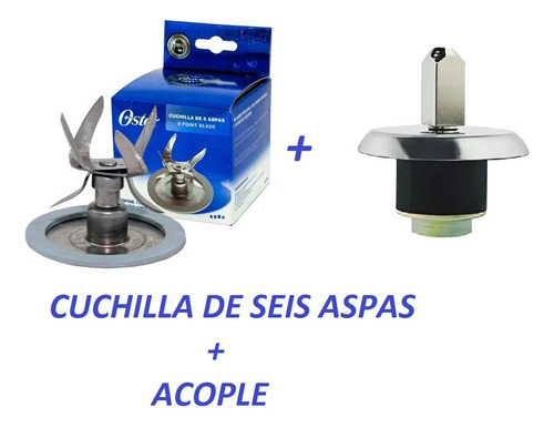 Cuchilla De Seis Aspas Mas Acople 