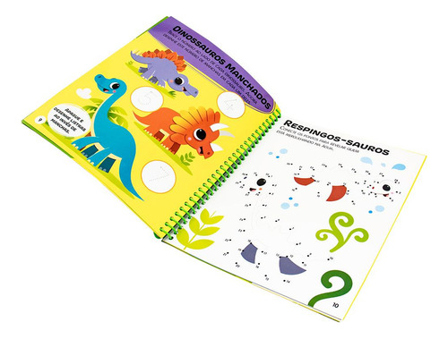 Escreva, Apague E Aprenda: Dinossauros, De Curious Universe Uk. Editora Happy Books, Capa Mole Em Português