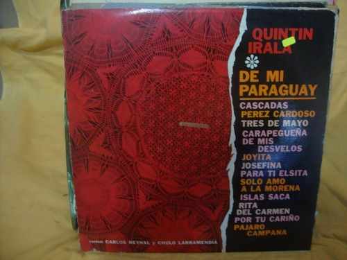 Vinilo Quintin Irala De Mi Paraguay F3