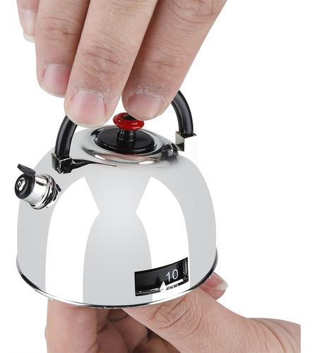 Timer De Cocina En Forma De Tetera De 60 Minutos De Acero In