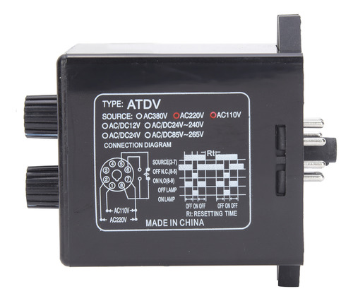 Knob Control Time Relay On Off Twin Timer Atdv Yb Ac110v