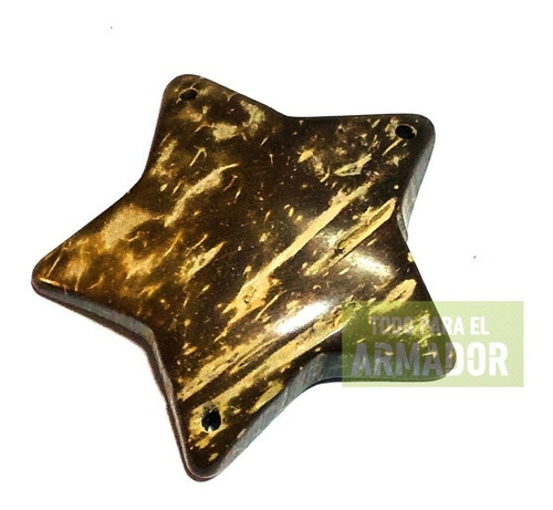 Dijes Estrellas De Coco X 4 Unid