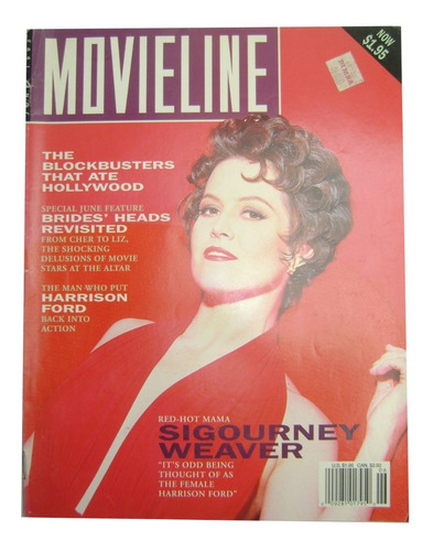 Revista Movieline - Sigourney Weaver Jun 1992, Importada Usa