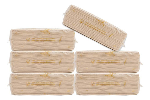 Toallitas Húmedas De Algodón De Color Natural Para Bebés Con