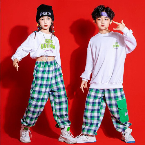 Ropa De Hip Hop Para Niños, Atuendos De K-pop, Blusas Cortas